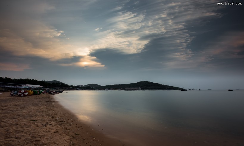 宁静的海湾风景图片