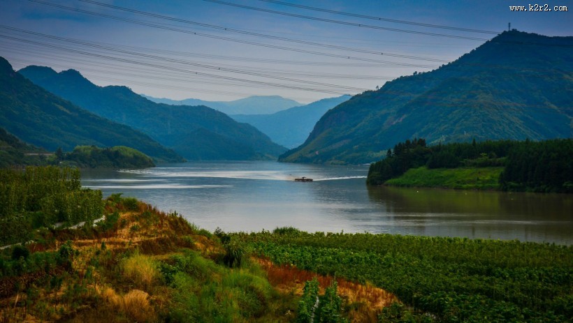 黄昏的田园图片