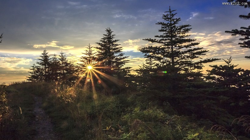 山顶的云海图片