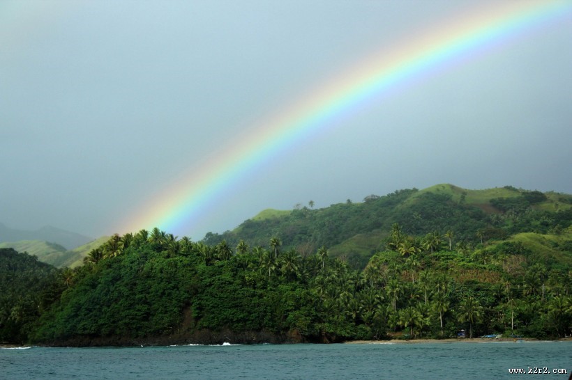 彩虹风景图片