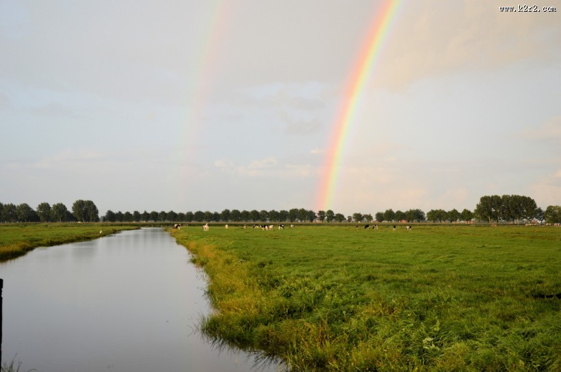 彩虹风景图片