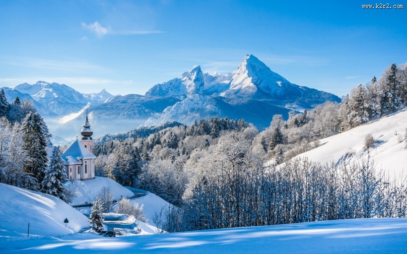 唯美雪景冬季风景图片