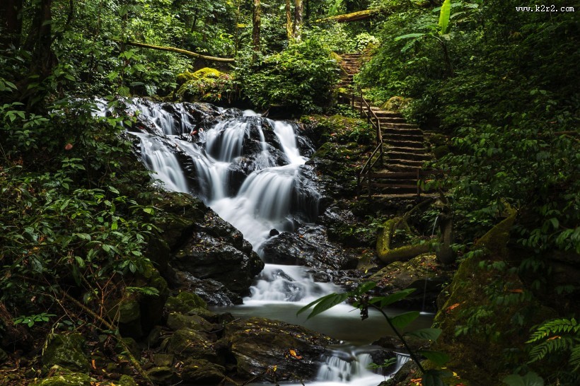 清澈的溪流图片