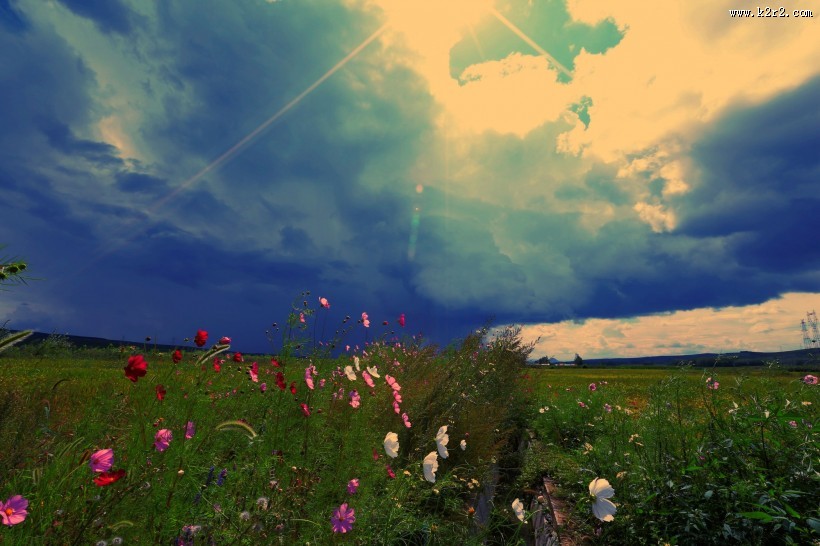 风雨前的天空乌云图片