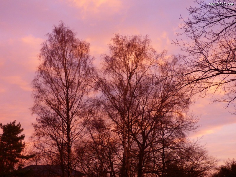 火烧云风景图片