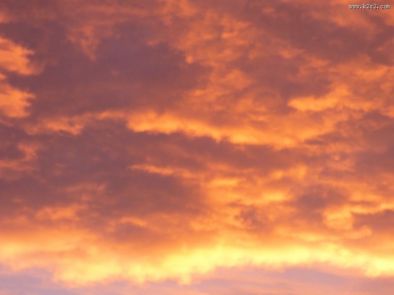 火烧云风景图片