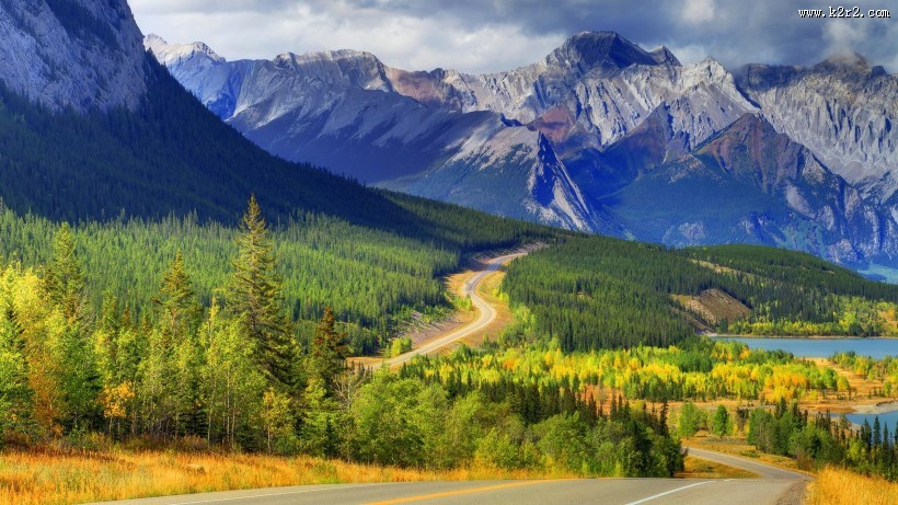唯美山峰自然风景图片