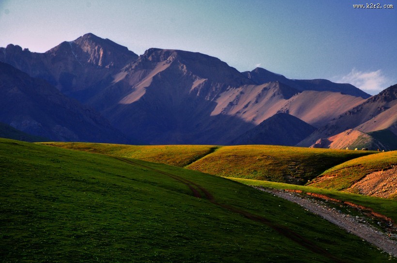 夏天的草原风景图片
