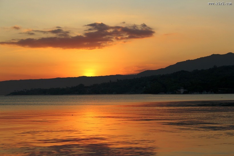美丽的落日风景图片
