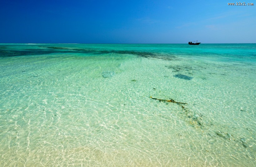 西沙银屿岛风景图片