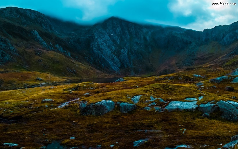 湖光山色风景图片