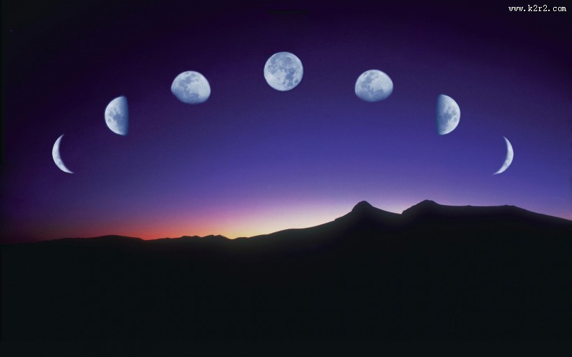宇宙星空与月亮图片大全