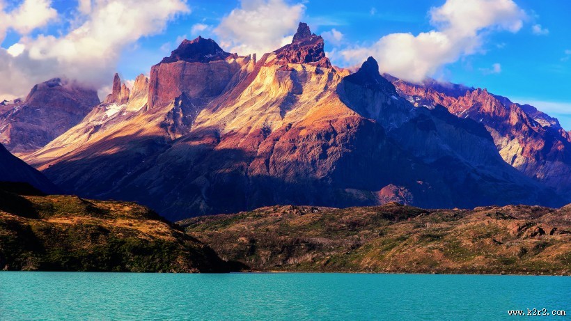 秀丽的山峰山顶风景图片
