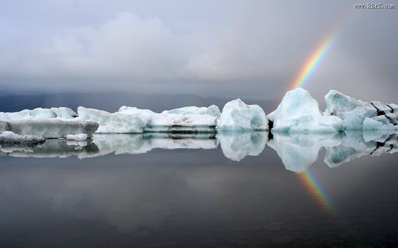 夏天的彩虹图片