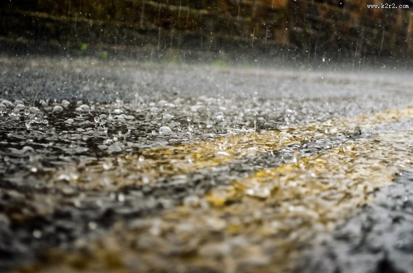 唯美的雨图片