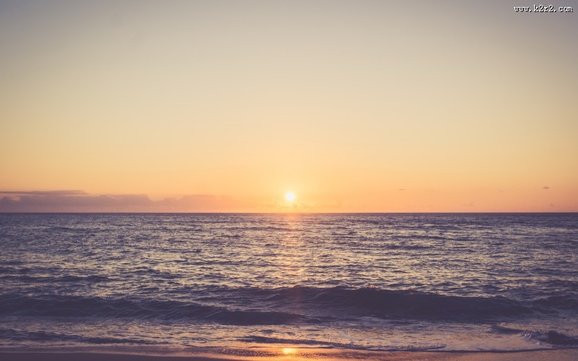 海滩日落美景图片大全