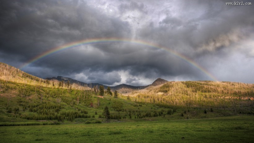 唯美彩虹图片