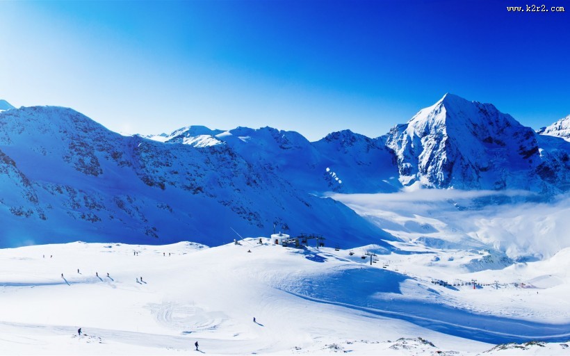 美丽雪山风景图片