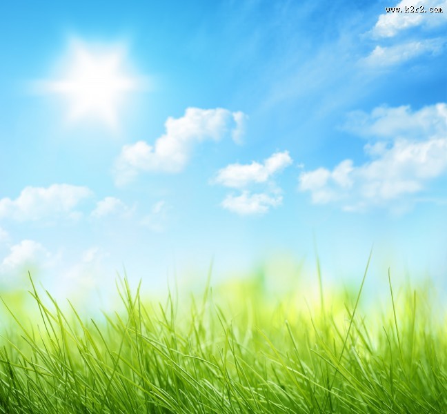 蓝天白云阳光图片