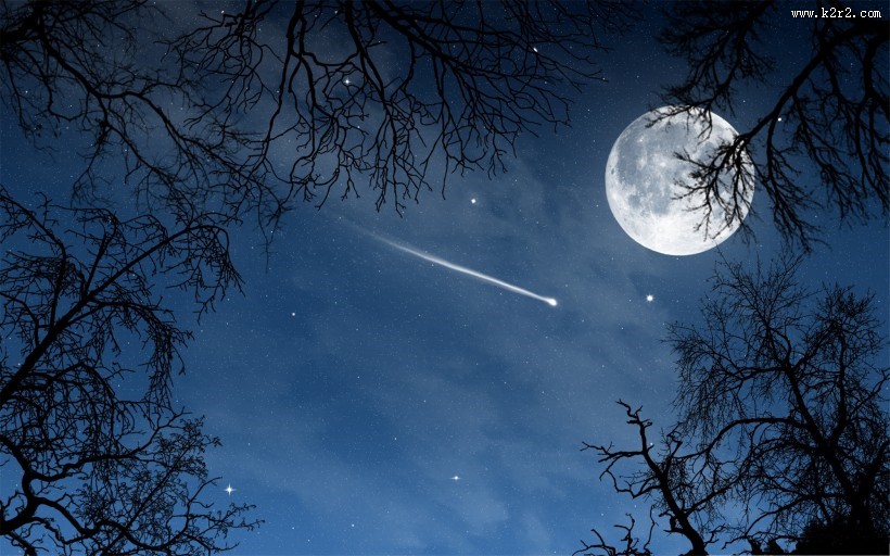 唯美明月图片