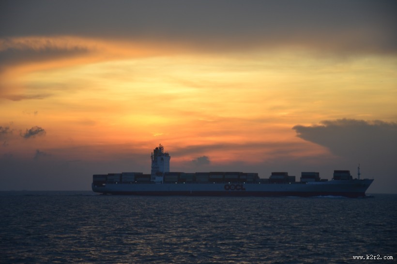 印度洋落日风景图片