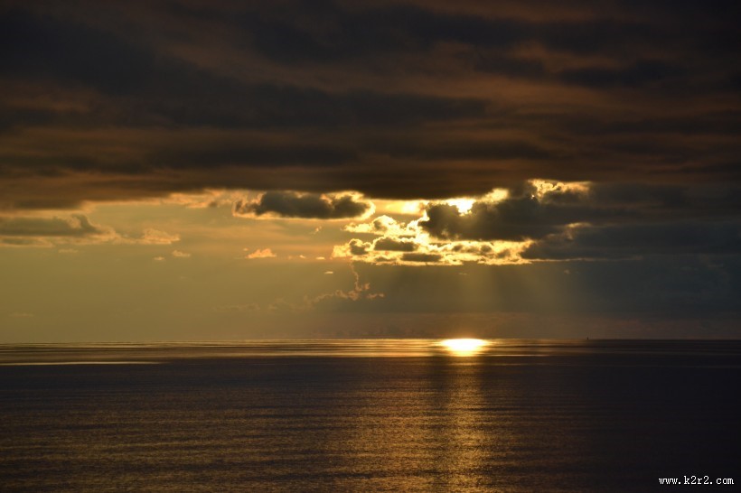 印度洋落日风景图片