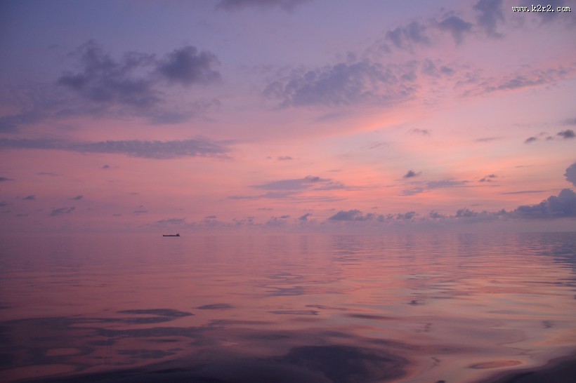 印度洋落日风景图片