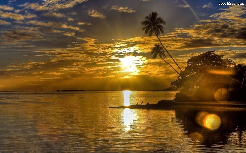 壮丽的日出风景图片