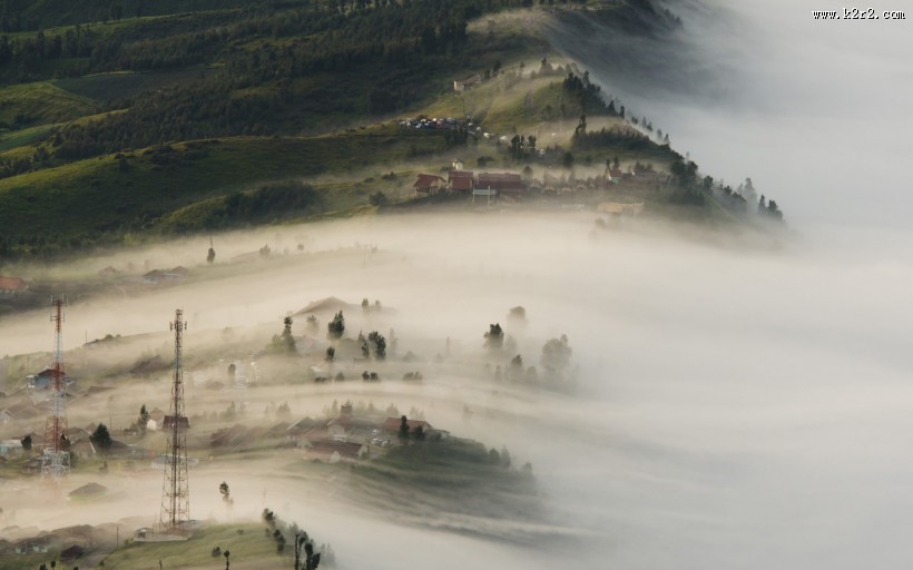 雾中美丽温柔的世界图片大全