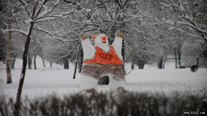 冬季可爱雪人图片大全