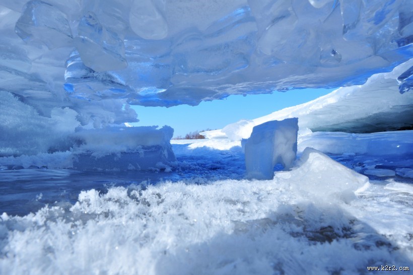 白色冰雪世界风景图片