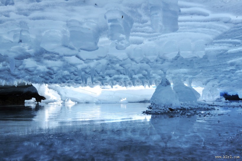 白色冰雪世界风景图片