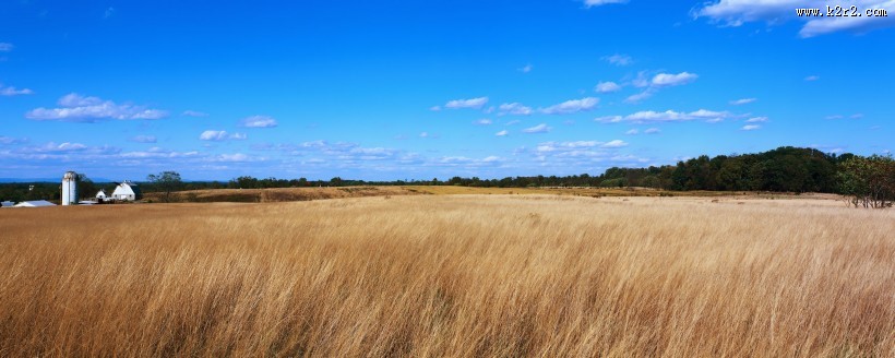 广角草原风景图片
