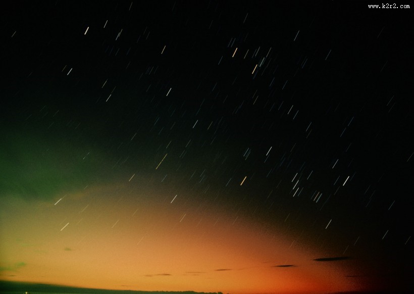 布满星星的天空图片