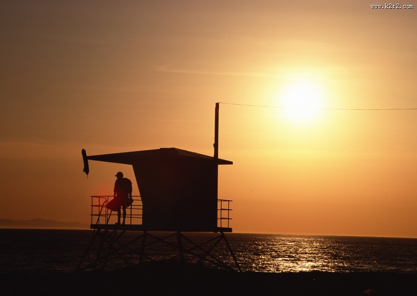 人与夕阳图片大全