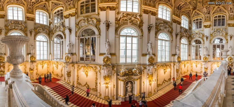 俄罗斯圣彼得堡建筑内部陈设风景图片