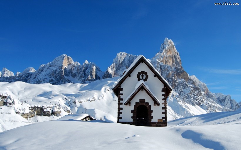意大利多洛米蒂国家公园自然风景图片