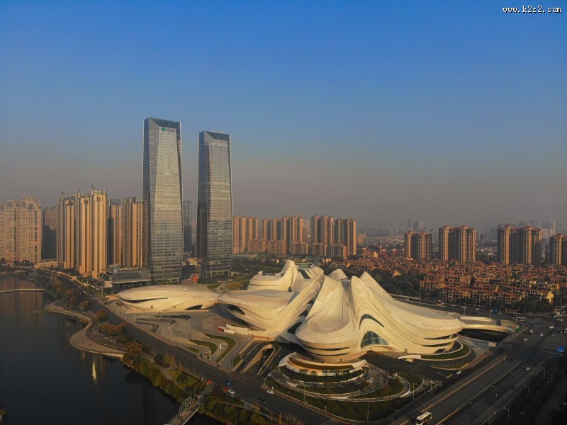 湖南长沙梅溪湖大剧场建筑风景图片