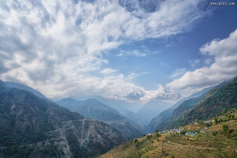 尼泊尔喜马拉雅山自然风景图片