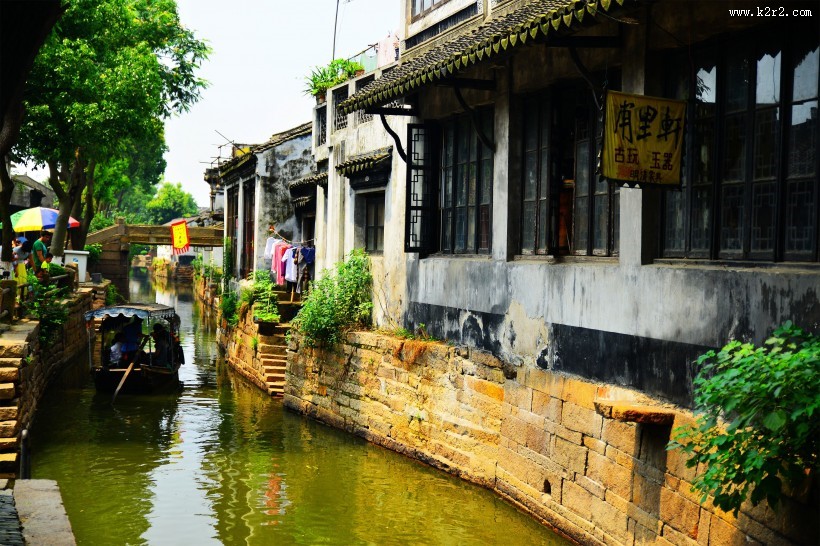 江苏甪直古镇人文风景图片