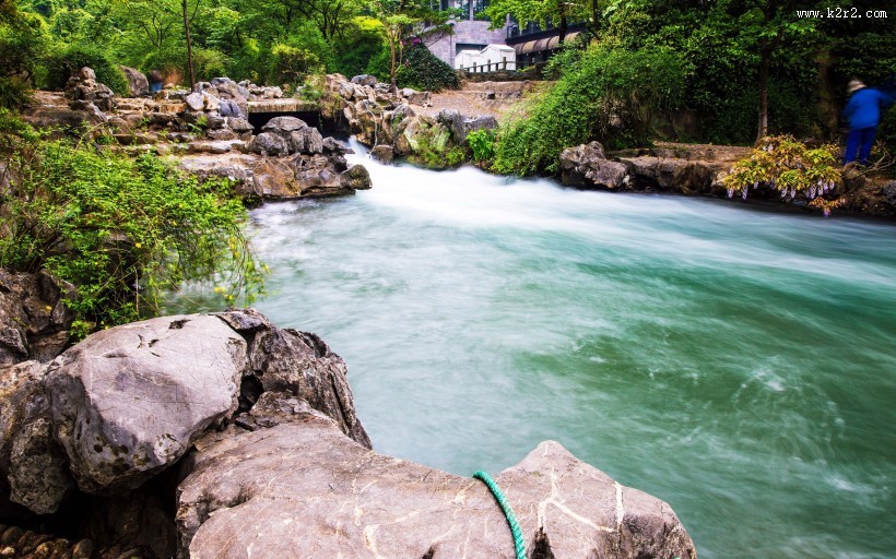 杭州西湖九溪十八涧自然风景图片