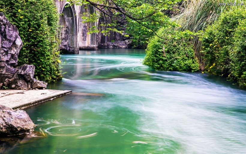 杭州西湖九溪十八涧自然风景图片