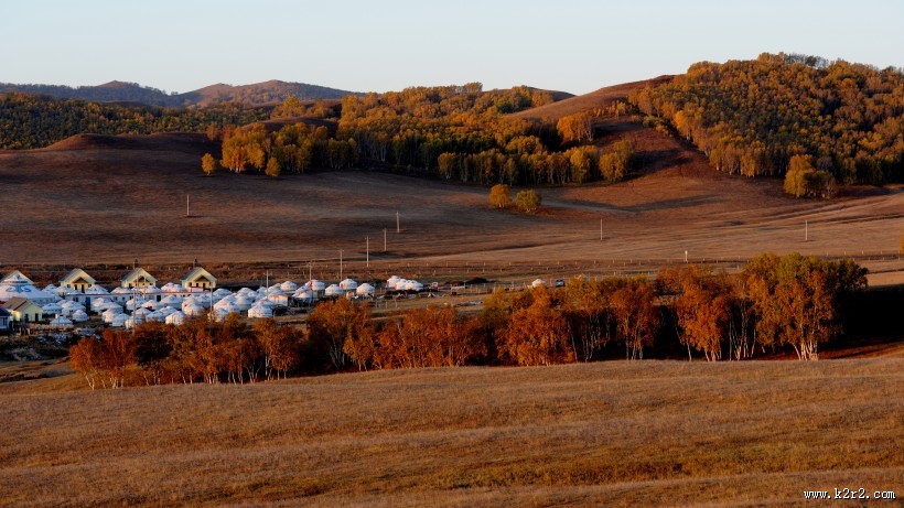 唯美内蒙古坝上草原秋季风景图片