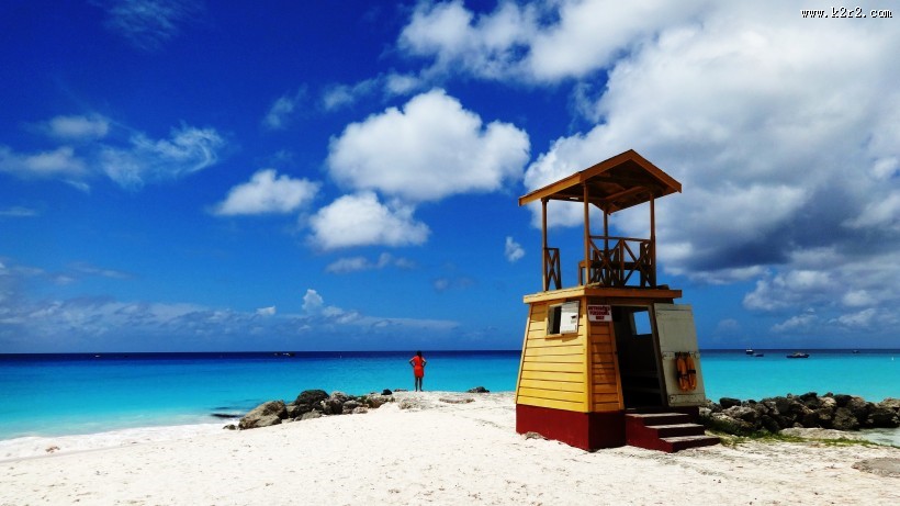 巴巴多斯海滩风景图片大全