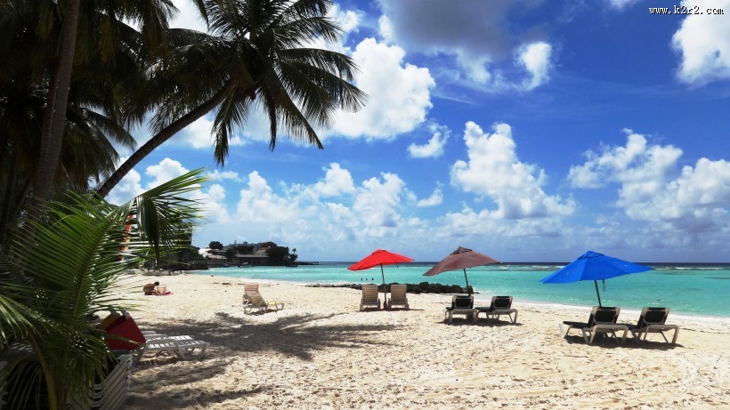 巴巴多斯海滩风景图片大全