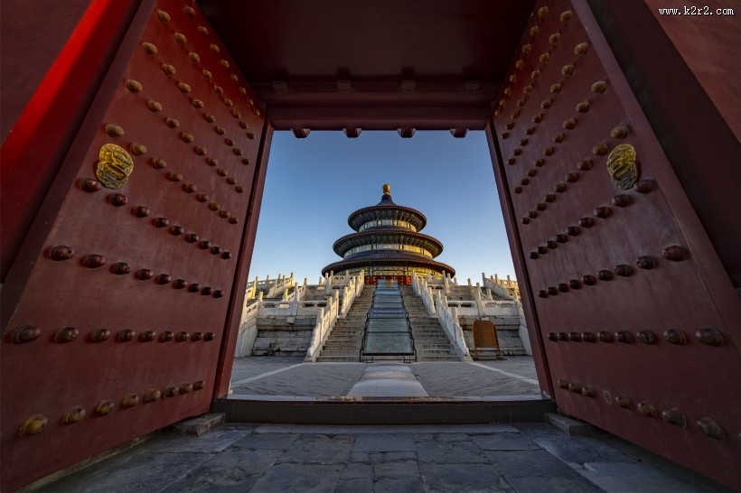 北京天坛公园人文风景图片