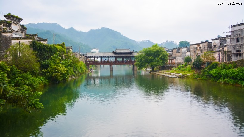 江西瑶里古镇建筑风景图片