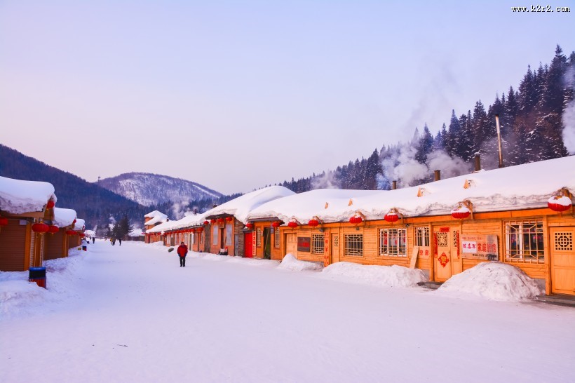 黑龙江雪乡自然风景图片
