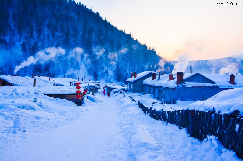 黑龙江雪乡自然风景图片