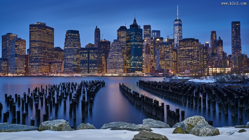 璀璨繁华的城市夜景图片